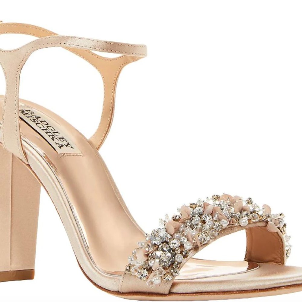 Badgley Mischka Teenie bridal heel, ivory